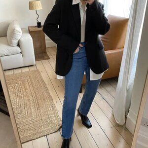 Arket regular cropped stretch jeans